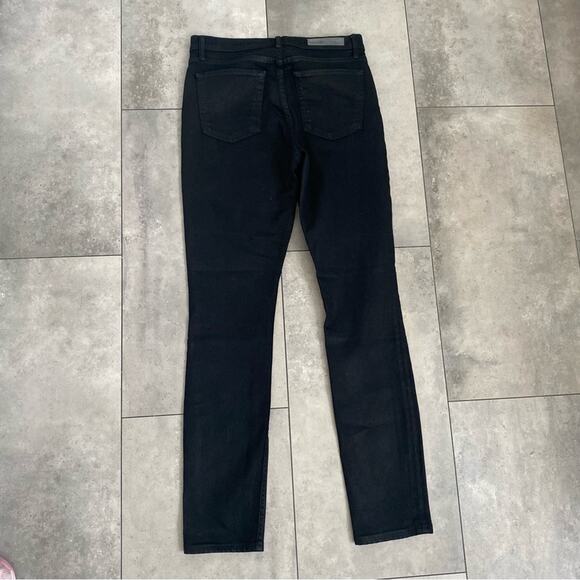 GRLFRND The Karolina Button Fly High Waist Black denim jeans 27 - Picture 3 of 7